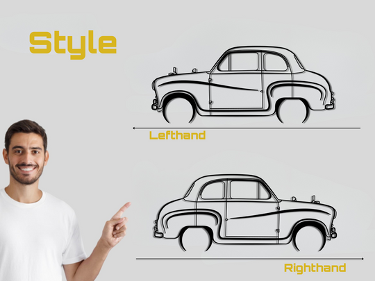 A30 / A35, Detailed Silhouette Metal Wall Art