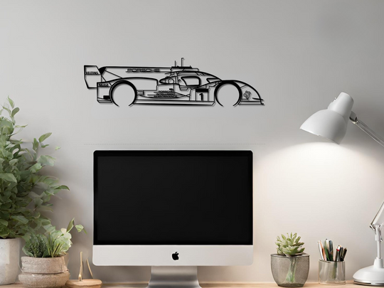 919 Evo, Detailed Silhouette Metal Wall Art