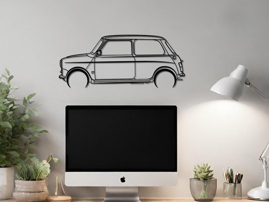 Mini 1000, Detailed Silhouette Metal Wall Art