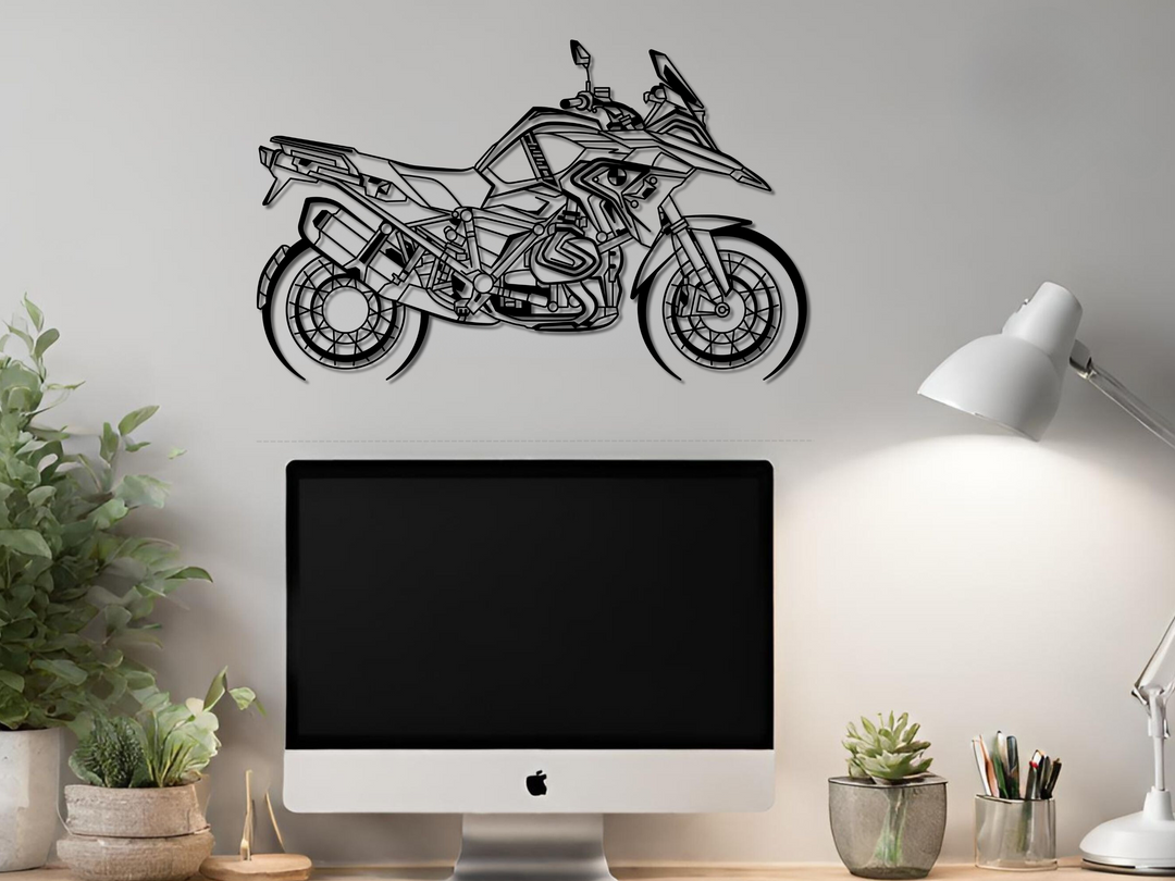 GS 1250, Detailed Silhouette Metal Wall Art