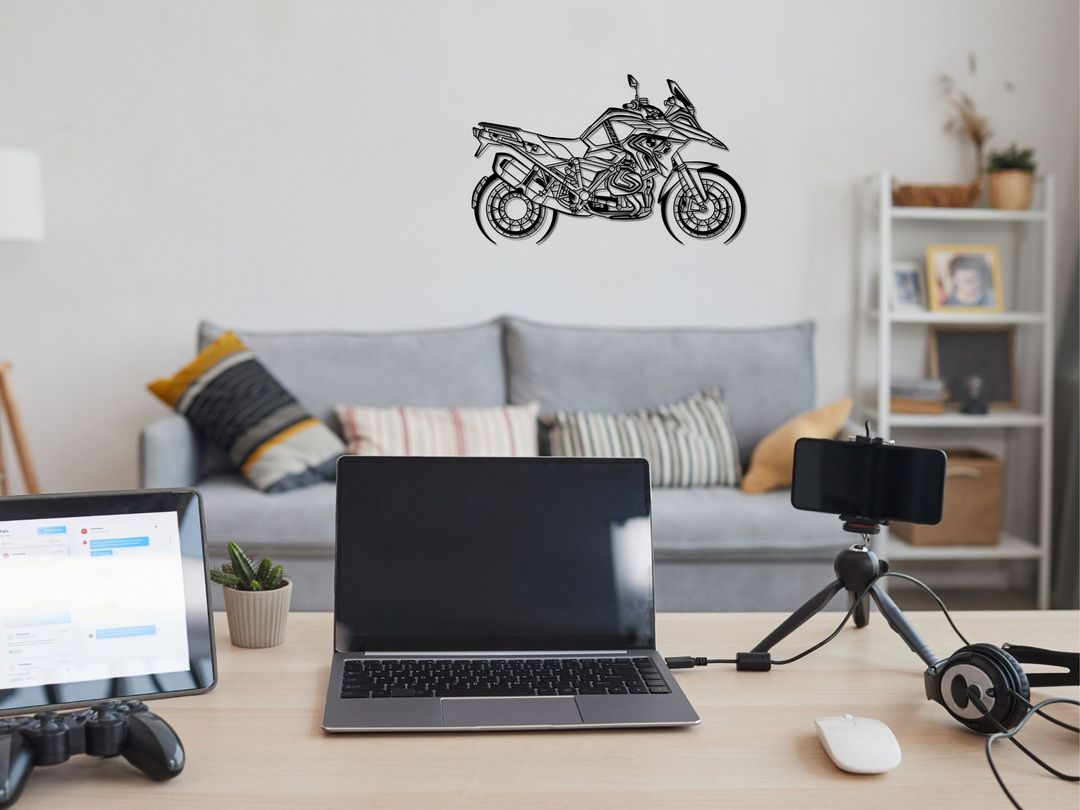 GS 1250, Detailed Silhouette Metal Wall Art