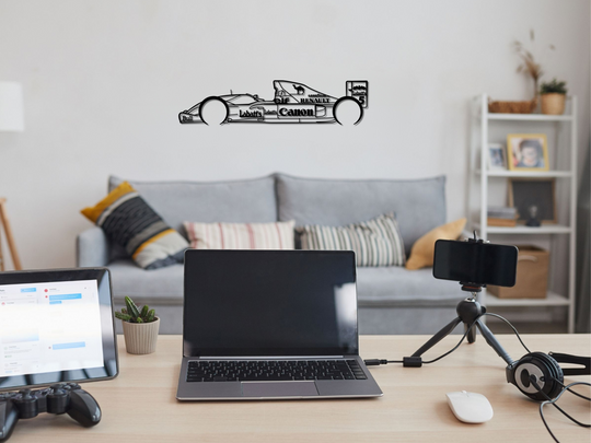 FW14B, Detailed F1 Silhouette Metal Wall Art