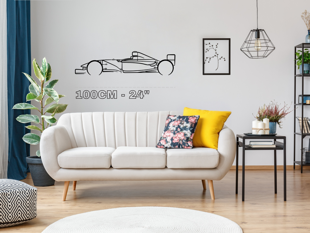 MP4/13, Detailed F1 Silhouette Metal Wall Art