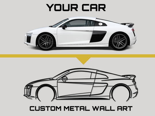 Custom Design - Your Custom Car Silhouette Metal Wall Art