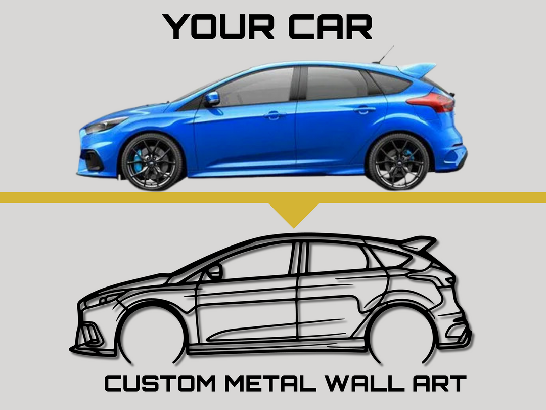 Custom Design - Your Custom Car Silhouette Metal Wall Art