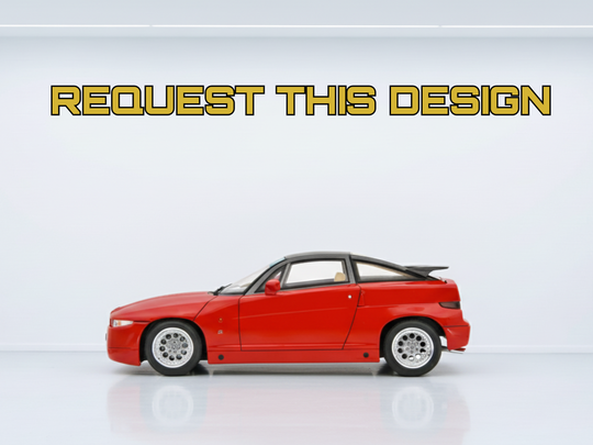 Alfa Romeo SZ - Your Custom Request, Detailed Car Silhouette Metal Wall Art
