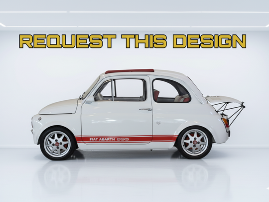 Abarth 695 1964 - Your Custom Request, Detailed Car Silhouette Metal Wall Art
