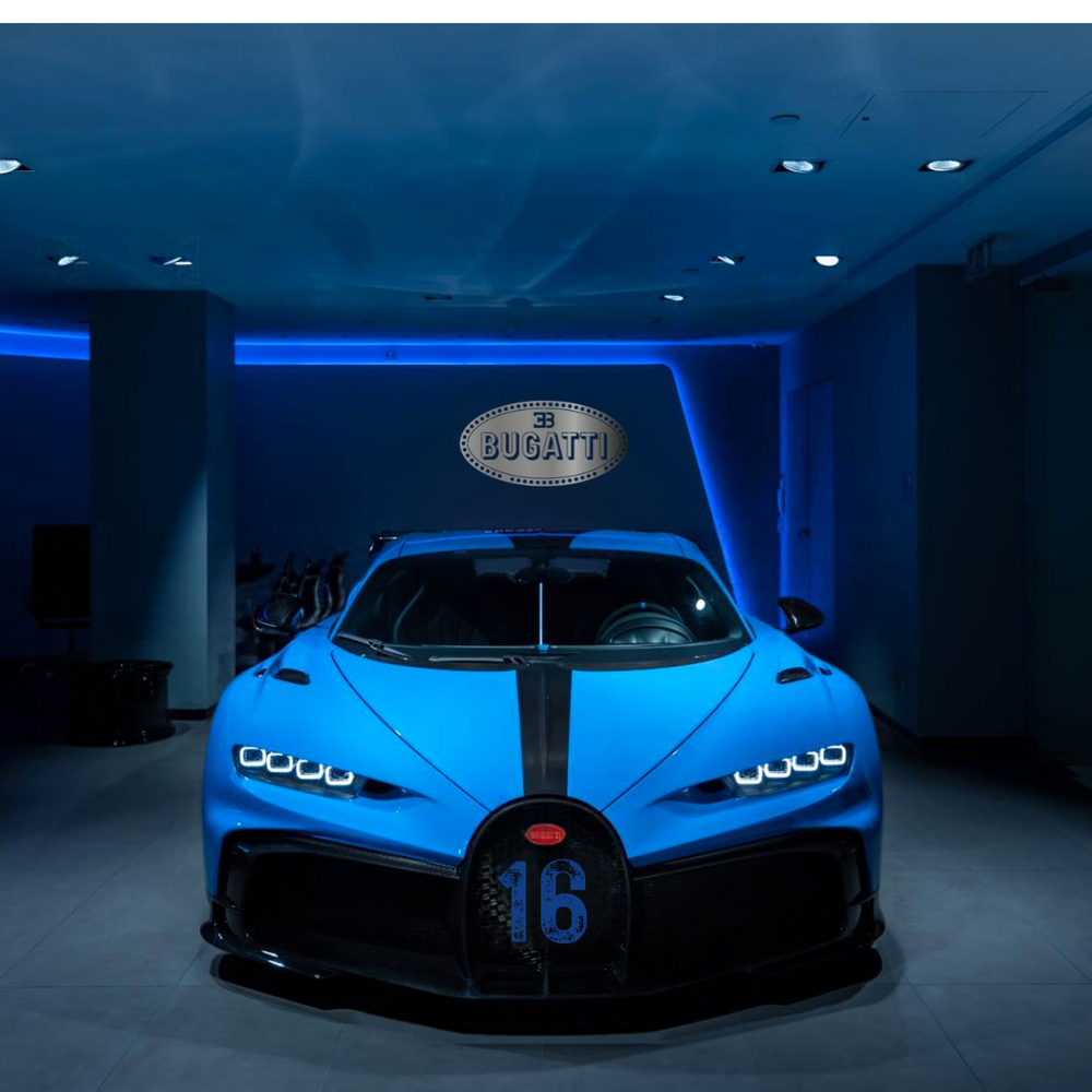 BUGATTI Metal Stainless Steel Sign Wall Art
