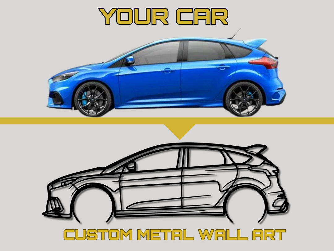 Custom Side Design - Your Custom Car Silhouette Metal Wall Art