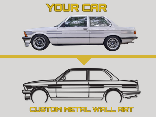 Custom Side Design - Your Custom Car Silhouette Metal Wall Art