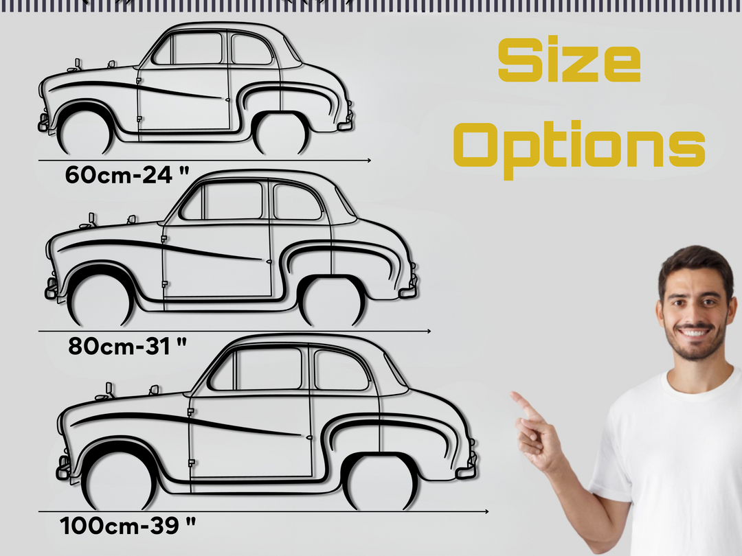 A30 / A35, Detailed Silhouette Metal Wall Art