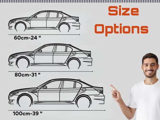 E60 M5 V10, Detailed Silhouette Metal Wall Art