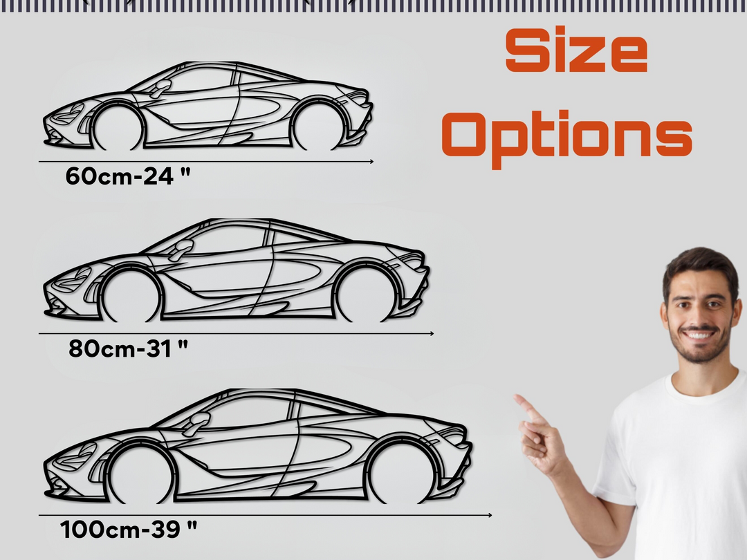 720 S, Detailed Silhouette Metal Wall Art