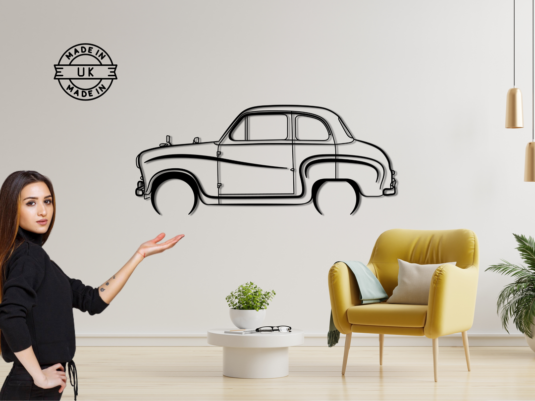 A30 / A35, Detailed Silhouette Metal Wall Art
